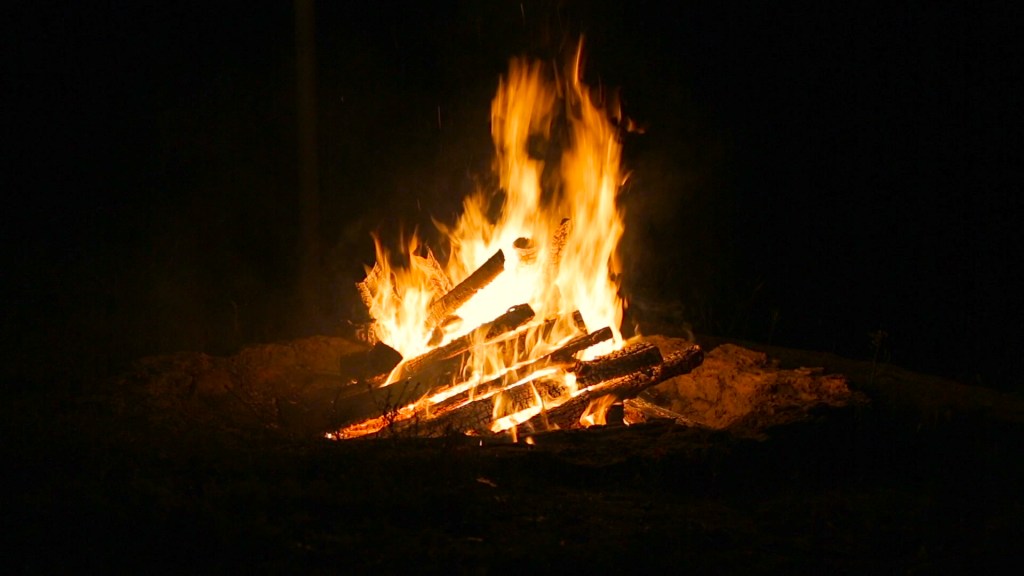 Backpack Camping Fire