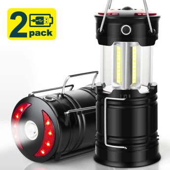 Rechargeable Led Lanterns, Hurricane Lights with Flashlight and Magnet Base for Camping, Hurricane, Hiking, Emergency, Outage