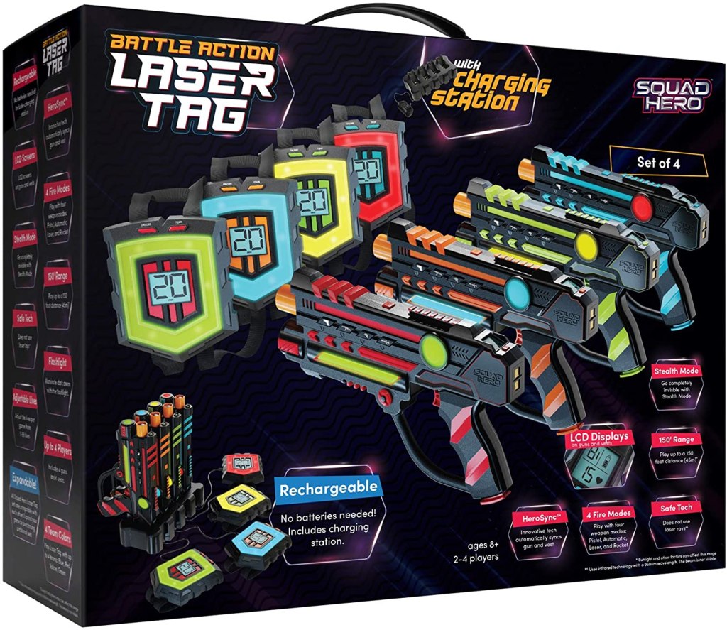 Rechargeable Laser Tag Set things to do with kids while camping